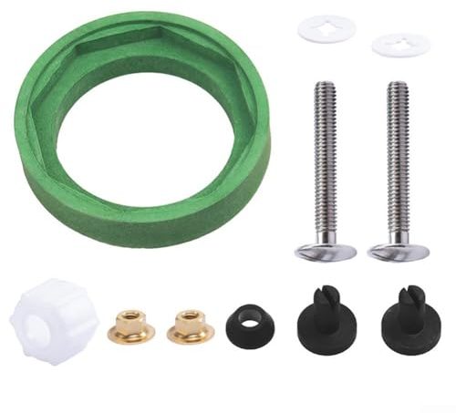 1 Set WC-Tank zu Schüssel Kupplungsset, 7,6 cm WC-Tankdichtung für die meisten 7,6 cm Spülventilöffnungstanks Ersatzteile AS738756-0070A