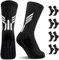 SIHOHAN 4-6 Paar fußball Socken Kinder,Fußballsocken Grip Atmungsaktiv Fussball Antirutsch Trainingssocken Rutschfeste Sportsocken Basketball Laufen Rugby Tennis für Jungen und Mädchen von 6-12 Jahren