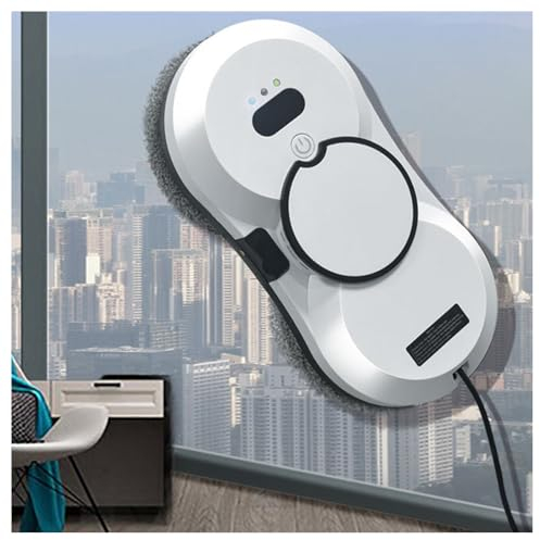 Quixnova Robot lavavetri, Robot Intelligente per la Pulizia dei vetri lavavetri con Telecomando, aspirazione 5600Pa, rilevamento Bordi