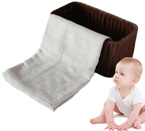 Coperta in mussola, 119 x 119 cm, piumino doppio strato per la camera dei bambini, avvolgente, delicato sulla pelle, per bambini, ragazze, ragazzi, attrezzi per la doccia