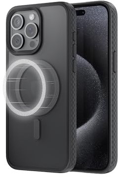 Anker MagGo Matt magnetische Handyhülle für iPhone 15 Pro Max, Ultra-schlanke, Kratzfeste und robuste Schutzhülle, iPhone Case kompatibel mit MagSafe, Mattes Case nur für iPhone 15 Pro Max