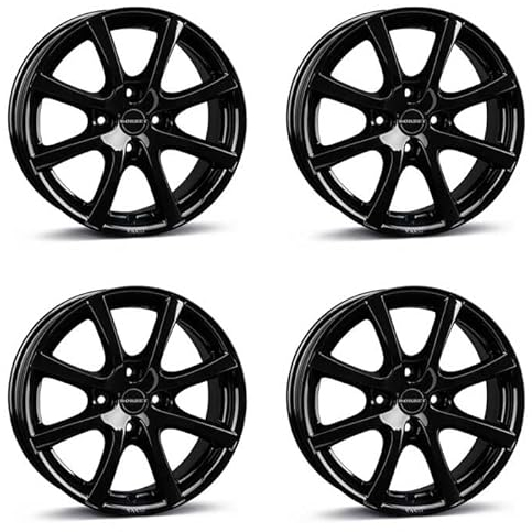 4x Borbet Felgen LV4 5.5x14 ET35 4x100 black glossy kompatibel mit Dacia Logan Sandero Spring