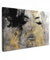 MuchoWow© Leinwand Bilder Groß 120x80 cm XXL Wanddeko Wohnzimmer Aesthetic Room Decor Deko Zimmer Wandbilder Moderne Bild auf Leinwand Frau - Kunst - Gold - Schwarz