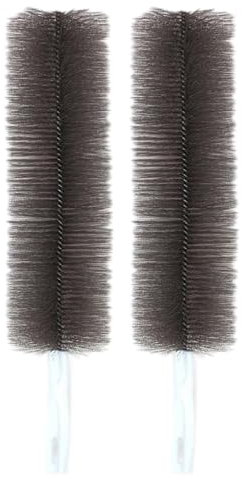 ohfruit 2PC Fan Cleaner for Box Fan Soft Bristles Bendable Fan Cleaner Brush Cobweb Corner Brush Reusable Dirt Remover for Stand Fan Air Conditioning Home Car Vents Curtain Box Fan Shutters Grey