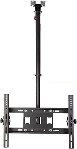 HPTHLY Soporte de Montaje para TV de Techo Ajustable, Compatible con Pantallas Planas LCD de 32 a 50 Pulgadas y televisores curvos, Soporte de TV inclinable y Giratorio telescóp,(0.71.3m)