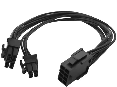 PIYANYO 1PCS CPU8-pin Female Socket to CPU 8-pin ATX 4-pin Male Power Adapter Extension Cable for Motherboard ATX, 7.87 inches (20 cm)