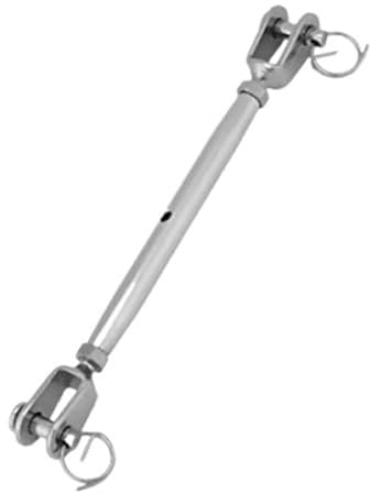 WJLYDM 2 stücke 304 Edelstahl Spannschloss M5/M6/M8/M10/M12/M14/M16 Spannschloss for Marine Kabel Geländer Körper Segel Boot Rigging Hardware(M14)