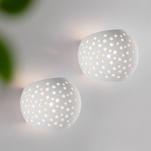HARPER LIVING 2 Packs Wall Lights, Up and Down Wall Lamps, 25 W G9 Bulb Cap LED Wall Lighting, Indoor Wall Sconce Lights for Living Room, Bedroom, Kitchen, Hallway, Hotel