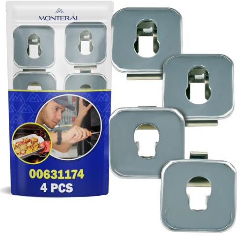 4 Piezas Casquillo para Guías Telescópicas del Horno con Código Original 00631174 631174 para Bosch para Balay para Constructa para Siemens para Neff - Garantía de 10 Años - MONTERAL