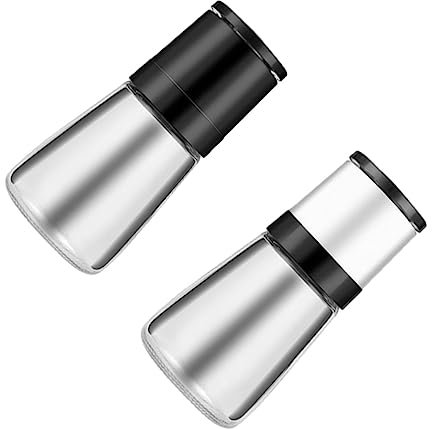 Ciieeo Manual Pepper Mill Salt Shaker Black Pepper Grinder for Spices Easy to Operate Glass Mill Thickness