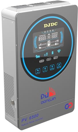LithiBoost Solar Hybrid Wechselrichter 4500W Reiner Sinus-Hybrid Wechselrichter mit 150A MPPT Solar Inverter 24VDC auf 220/230VAC Solarladung, Netzladung, Hybridladung