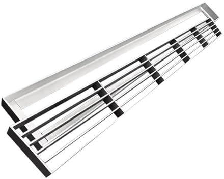DKRAHRJJ Stainless Steel Grate Gutter Cover, Floor Grates Low Profile, Removable Drainatrench Drain Kit, Outdoor Linear Channel Drain Grate/Sier/100 * 30 * 3Cm