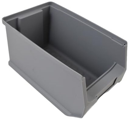 sopo a-z 10 Stück Sichtlagerbox Stapelboxen Sichtlagerkästen Kunststoff grau Gr. 3 Made in Germany 235x 145x125