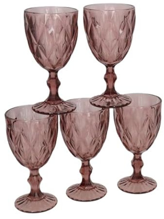Gerimport Set de 6 copas LIZ 350ml ROSA