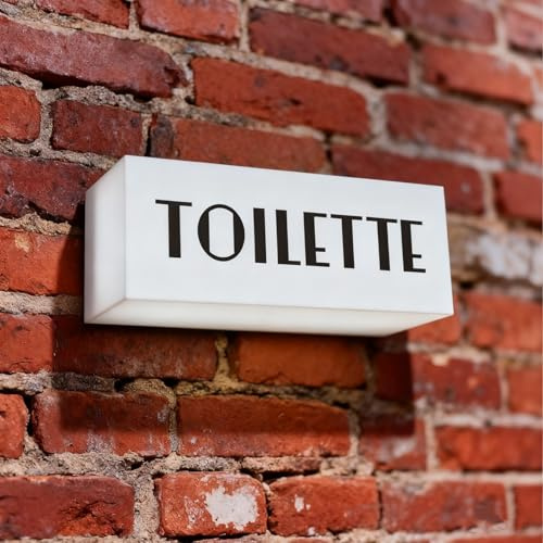 White Toilette RGB LED Neon Lightbox pareti regolabili in grado di sovradimensionare Studio Studio cartello di avvertimento per sale biblioteche Bar casa Decor USB alimentato