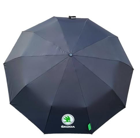 Ipac Folding Umbrella Kodiaq Car Accessories New Compact Windproof Brolly Merchandise Gift Fits Door SKODA Superb Octavia Enyaq iV Kamiq Scala Fabia Rapid Karoq Citigo Elroq