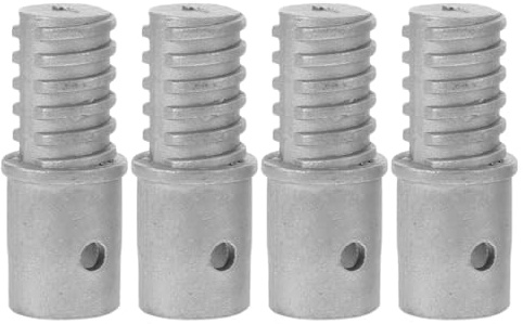 Operitacx Threaded Metal Pole Tip Replacement 4Pcs for Paint Roller and Broom Handle 19Mm Screw-On Adapter for Telescopic Extension Poles