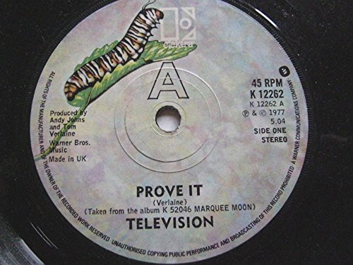 Television Prove It 12 Elektra K12262 EX 1977 12 inch, green vinyl