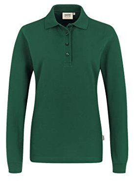 Women-Longsleeve-Poloshirt Performance, Tanne, XL
