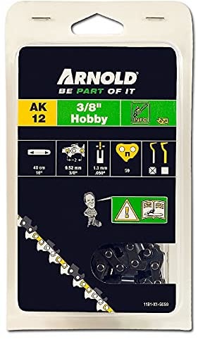 ARNOLD - Sägekette 3/8 Zoll Hobby, 1.3 mm, 59 Treibglieder, 40 cm Schwert; 1191-X1-5059