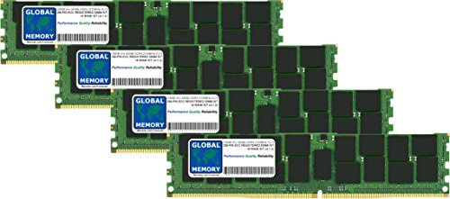 GLOBAL MEMORY Kit di Memoria RAM DDR4 da 128 GB (4 x 32 GB) 2133 MHz PC4-17000 288-PIN ECC REGISTRATA DIMM (RDIMM) Compatibile con Server/Workstation/schede Madri (Non per PC*) (Kit Chip a 8 ranghi)