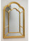 DRW Espejo de Pared con Forma de Ventana, Dorado, 140x85 cm