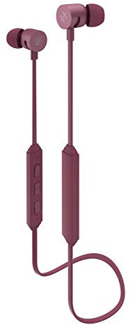 X by Kygo E4/600 Wireless Bluetooth 4.1 Sports Earphones, Built-in Microphone, aptX Codec, Magnetic Housing and 6 Hours Playback, 1.5 Hour Quickcharge - Burgundy