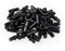 JUVA Tablarträger Fach-Bodenträger schwarz - Duplo GR10081 | Bohr-Ø 5 mm | Regalboden-Träger für Holzböden - Holztablare | Regalträger Stahl verzinkt | 100 Stück - Regal-Halterungen rund