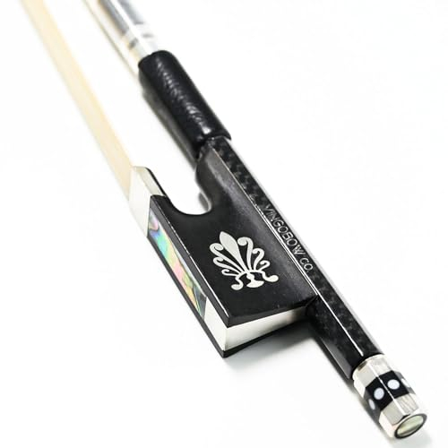 VINGOBOW 4/4 Größe New Textured Carbonfiber Geigenbogen Beliebtes Modell Gut ausgewähltes Rosshaar aus der Mongolei für Profispieler