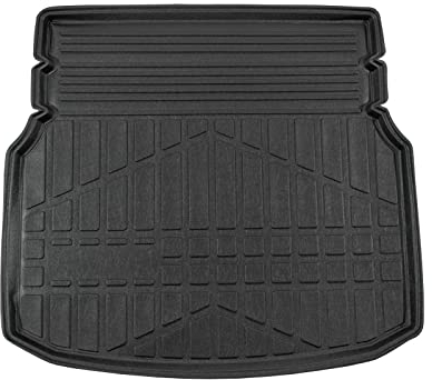 SCOUTT | Bandeja para maletero compatible con clase C W204 tricuerpo 2007 – 2014, con borde alto, alfombrilla de protección para el maletero, estriada