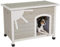 MidWest Homes for Pets Eillo Hundehütte aus Holz für den AuÃŸenbereich, klappbar, ohne Werkzeug zur Montage | Hundehütte ideal für kleine Hunderassen, beige (12EWDH-S)