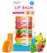 SOL 7 Stück Lippenbalsam-Set aromatisierte Feuchtigkeitspflege für Lippen mit Bienenwachs & Vitamin E – Frucht-Lippenbalsam-Set für Mädchen für trockene, rissige Lippen – feuchtigkeitsspendende
