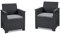 Koll Living Lounge Sets - Verschiedene Ausführungen - hochwertige Sitzgruppe für den Garten - höchster Sitzkomfort durch ergonomische Rückenlehnen (2X Sessel)