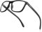 Bloomoak-99% Blaulicht-blockierende Brille-Gaming-Brille-blendfrei-Anti-Ermüdung-geeignet für Bildschirme, Fernseher (Hellgrau - 43% - Rechteckiger Rahmen, Durchsichtig - Day)