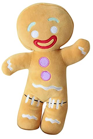 Plüschkissen Für Kinder Weihnachten Lebkuchen Plüschtier, 30cm Lebkuchenmann Füllte Plüsch Spielwaren Weiches Kissen Puppen-Kindergeschenk Keks Gefüllte Figur Spielzeug Lebkuchen Mann Kissen Weih
