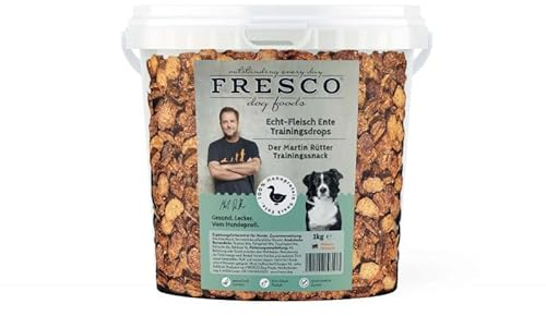 Martin Rütter Trainingsdrops Ente 1kg-Eimer | getreidefreies Hundefutter | gesund und natürlich | ohne künstliche Zusätze | Made in Germany