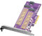 10Gtek 2-Port M.2 NVMe PCIe 3.0 X4 Adapter Card M-Key and B-Key, Support M.2 NVMe SSD and M.2 SATA SSD