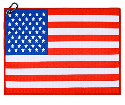 Let's Go Brandon Golf Towel，Funny Golf Towel (USA Flag)