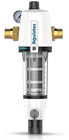 Vorfilter Rückspülfilter Automatikfilter Hauswasserstation Hauswasserfilter mit Druckminderer (Rückspühlfiter RDX)- Aquintos RDX Vorfilter