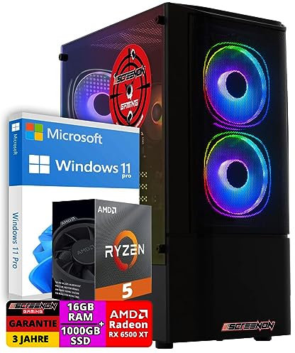 ScreenOn - Ryzen 5 5600G - 1TB SSD - RX 6500XT - Game PC A40118 - WiFi - Windows 11 Pro