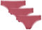 Snocks Spitzentanga 3er Set Gr. L I Sexy Damen Tanga I Tangas mit Baumwollanteil I Underwear Women I Hot Unterwäsche Damen I Slip Damen I Angenehme Passform für jeden Körpertyp I Mauve