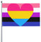 Pan Pansexual Genderfluid Pride Flagge, Willkommens-Party, Outdoor, Dekorationen, Picks, Haus, Garten, Hof, Dekoration, 90 x 150 cm, große Flagge