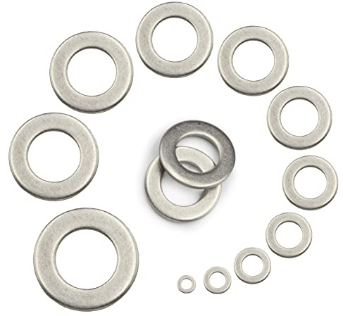 10 Stück Unterlegscheiben M16 (17) DIN 125 A Edelstahl A2 - Beilagscheiben Form A U-Scheiben V2A I DIOS24®
