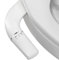 PENDEJATO Ultra-thin Bidet Toilette WC, Kit Abattant WC Japonais Bidet De Salle De Bain, Pulvérisateur De Bidet Boku, Buse Rétractable（Anti-colmatage） Et Pression D'eau Réglable, Eau Froide, Blanc