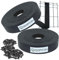 Sorton® Kit de Lamelles Occultation, Brise Vue Grillage Rigide pour Occultant Cloture, Bande Brise Vue Brise Vue PVC, Lamelle Occultante Grillage Rigide Bande Occultante 46MM x 140M+200Clips-RAL7016