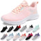 MIDQCGL Uomo Donna Scarpe Sportive Donna Scarpe da Ginnastica Corsa Sportive Fitness Running Sneakers Scarpe Basse Casual Walking Trainers 208 Pink 36EU