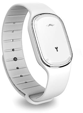 Armbänder Mückenschutz Ultraschall, elektronische Anti-Mücken-Armbanduhr mit USB-Aufladung/wasserdicht/wiederverwendbar/tragbar für Outdoor-Camping-Wandern(Weiß (ohne Zeitanzeige))
