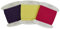 Set von Schrägband aus Baumwolle - Farben: Gelb, fuchsia und violett - Einfach zu nähen und ideal zum Veredeln Ihrer Kreationen (Satz mit 3 Stück (5 Meter pro Farbe), Satz I)