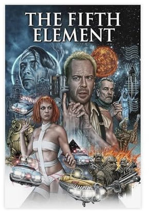 ZOLULA The Fifth Element 1997 Poster auf Leinwand, Schlafzimmer, Dekoration, Sport, Landschaft, Büro, Raumdekoration, Geschenk, ungerahmt, 30 x 45 cm