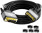 Cavo DVI a DVI, 4,5 m, DVI-D 24+1, cavo placcato oro, Dual Link DVI maschio a maschio, coperture in alluminio, 1080P, per PC, desktop, monitor, proiettore, giochi, HDTV, DVD, nero
